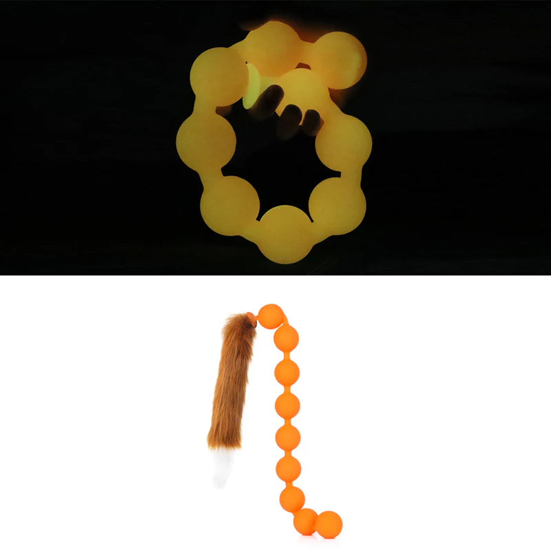 Nine Realms - Large Anal Beads - 9 Balls With Tail - Deep Anal Toy
