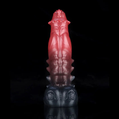 Spiny Orange Black Fantasy Dildo-Knot Dildo
