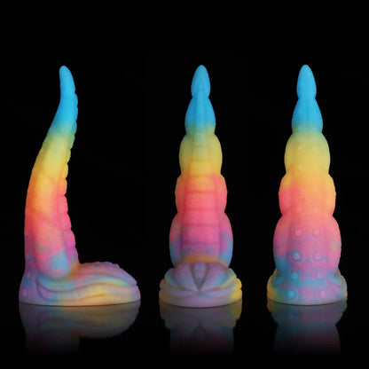 Octopus -Tail -Blue- Yellow- Purple- Dildo