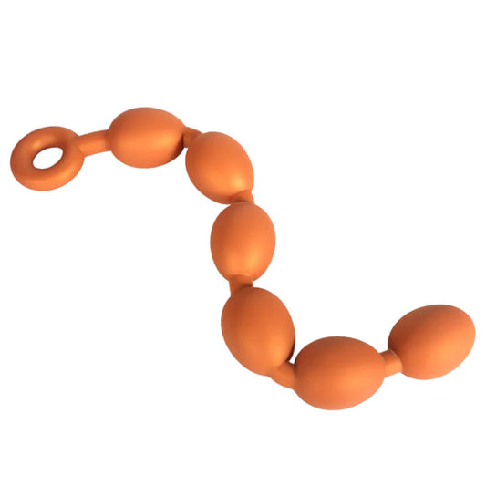 Silicone Anal Beads - 3 Sizes Anal Balls - Anal Chain with a Pull Ring