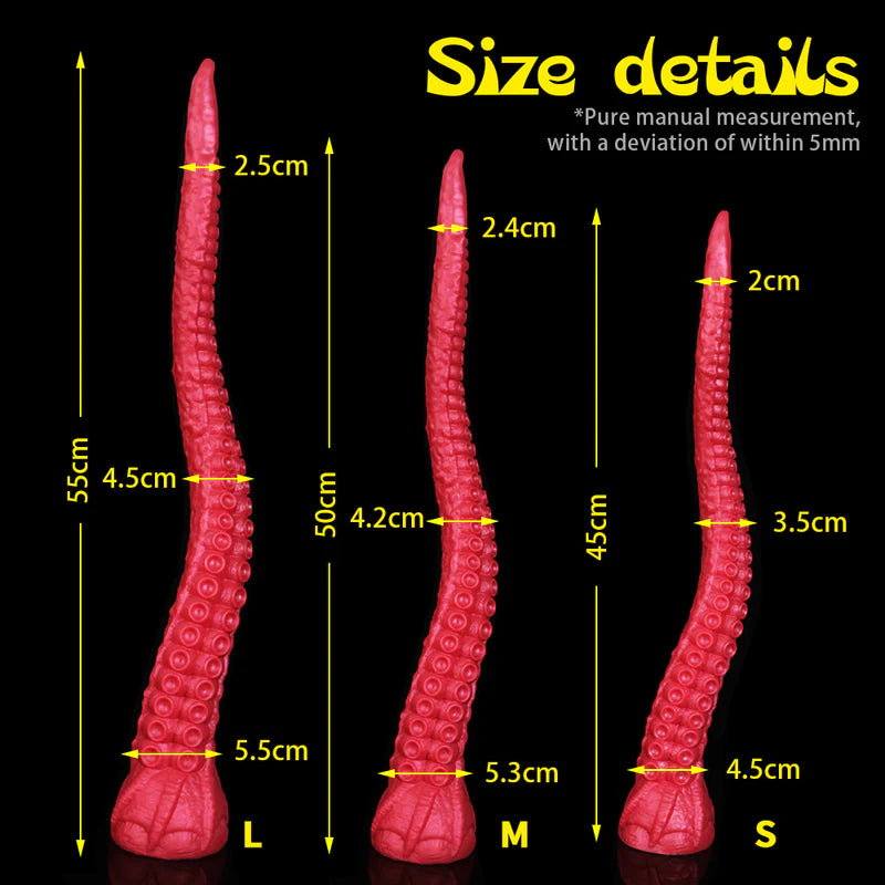 Fantasy Dildo - Long Tentacle Dildo - Silicone Suction Cup Dildo