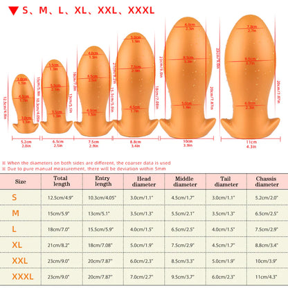 Silicone Butt Plug - Anal Toy - Anal Trainers in Different Sizes