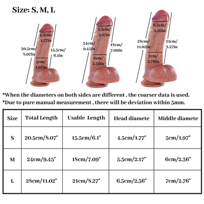Hegemon-Realistic Dildo - Life Like Dildo - Suction Cup Dildo