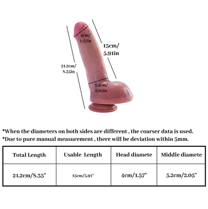 Sports students-Realistic Dildo - Life Like Dildo - Suction Cup Dildo