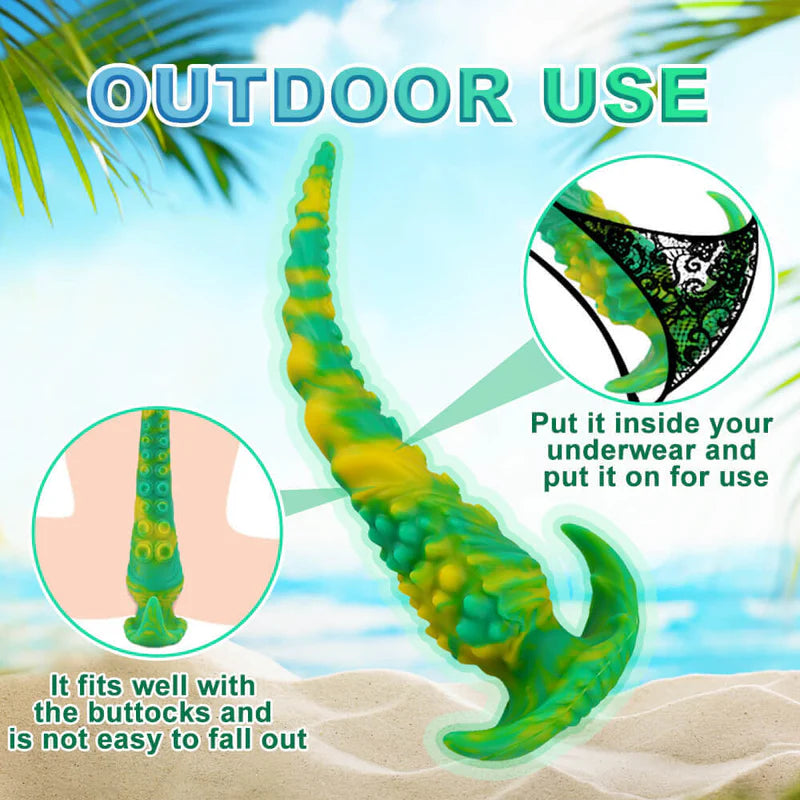 Long Anal Plug - Tentacle Butt Plug - Wearable Butt Plug